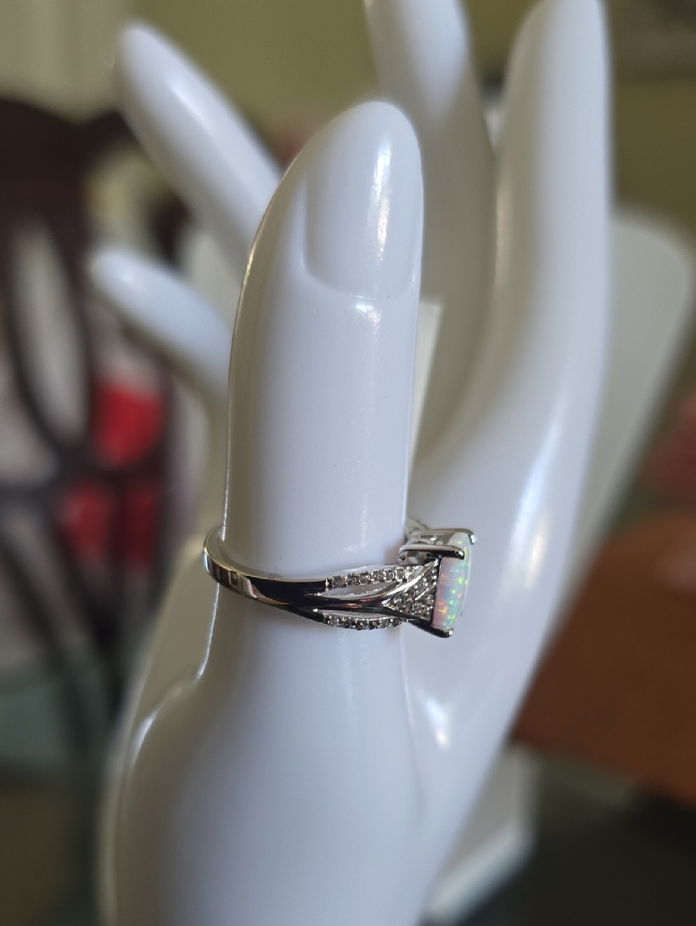 FINE JEWELRY BEAUTIFUL WOMENS OPAL RING SIZE 8 - Picture 15 of 17